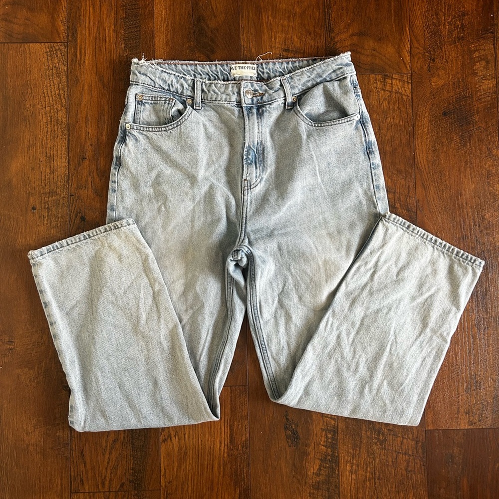 We The Free High-Rise Light Wash Jeans